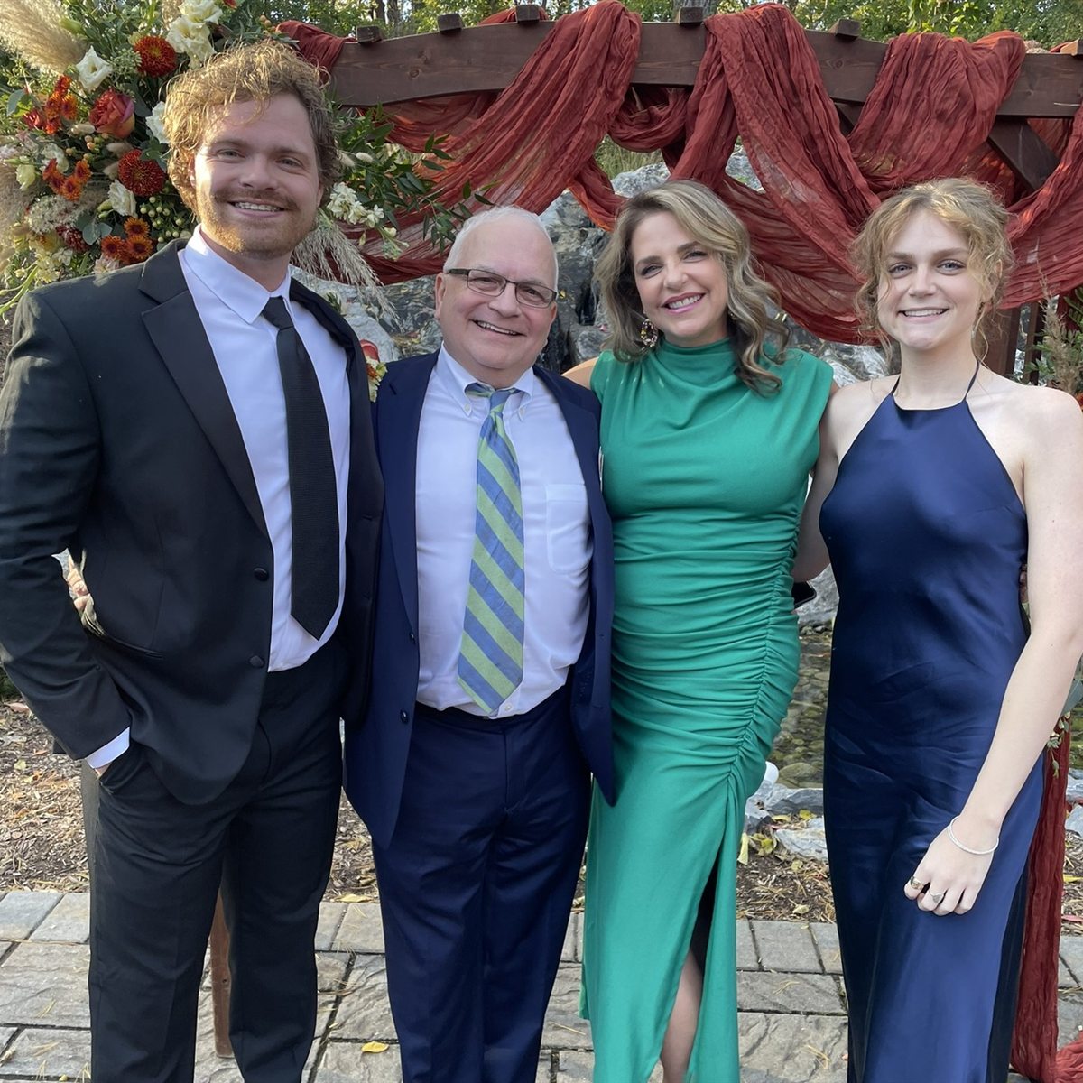 Dr. Charles R. Fields with family at an event